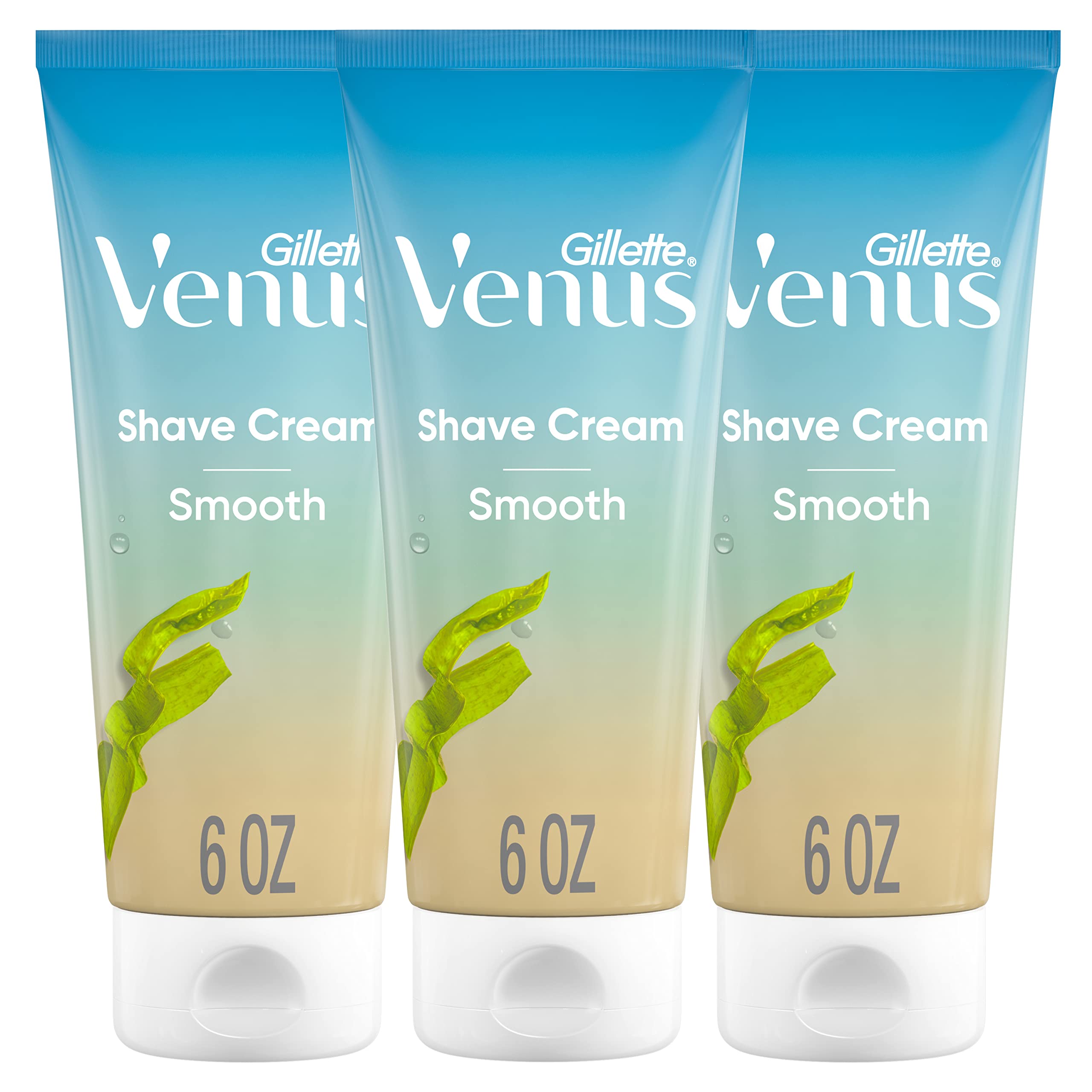 Gillette Venus Smooth plus Olay Shaving Cream for Women 3 Count 6 oz