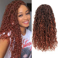 Goddess Locs Crochet Hair 12 Inch 8 Packs Faux Locs Crochet Hair For Black Women Crochet Hair Pre Looped Crochet Faux Locs With Curly Ends River Locs Crochet Hair(12 Inch 1B/350)