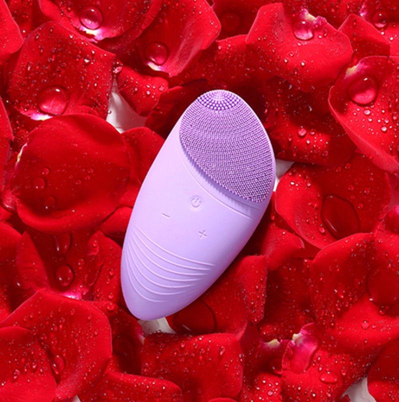 New Electric Silicone Facial Cleansing Brush Device