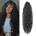 SUYIAPIY Goddess Locs Crochet Hair River Locs Crochet hair Pre-Looped Crochet Hair with Curly Ends Soft Locs Crochet Hair Black Boho Crochet Locs Hair for Black Women (1B 18 inch)