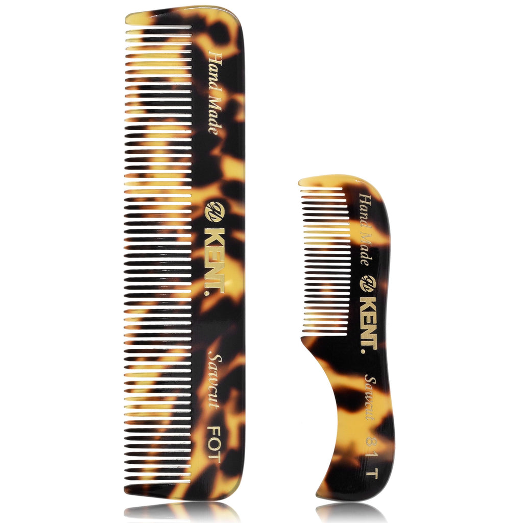Kent Beard Comb Set Pocket Combs for Men Pocket Comb Beard Kit for Men for Travel and Home Mustache Comb for Men Mini Comb Beard Combs for Mens Grooming Handmade Kent Comb Mens Beard Grooming Set