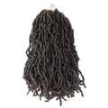 8 Inch Soft Locs Crochet Hair 6 Packs Short Straight Pre-looped New Faux Locs Crochet Hai 4#(Brown)