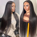 Lace Front Long Straight Wig for Women - High-Temperature Fiber