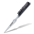 MOYOKO Boar Bristle Slick Back Hair Brush Sleek Teasing Comb with Boar Bristle and Rat Tail for Hair Sectioning Edge Control Backcombing Smoothing & Styling Fine Hair