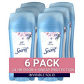 Secret Antiperspirant and Deodorant Women Powder Clean Invisible Solid 2.6 oz (Pack of 6)