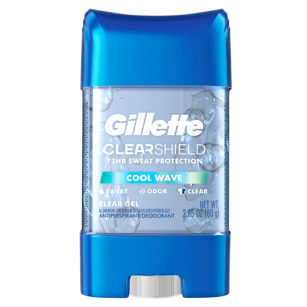 Gillette Antiperspirant and Deodorant for Men Clear Gel Cool Wave Scent 2.85 oz